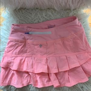 Coral Ivivva (by Lululemon) tennis skirt